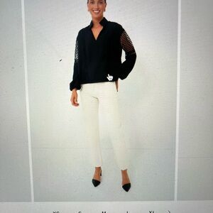 Tuckernuck Black Eyelet Jane Blouse